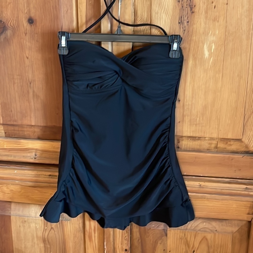 Kenneth Cole Reaction Black One-Piece Swimsuit Sz. 4 - Picture 3 of 16